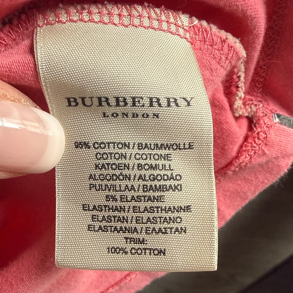 Burberry Women's Pink V-Neck Top - Picture 4 of 9